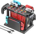 Switch Games Organizer Station with Controller Charger - All-In-One