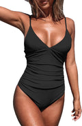 CUPSHE One Piece Swimsuit Tummy Control V Neck - Flattering Fit Style
