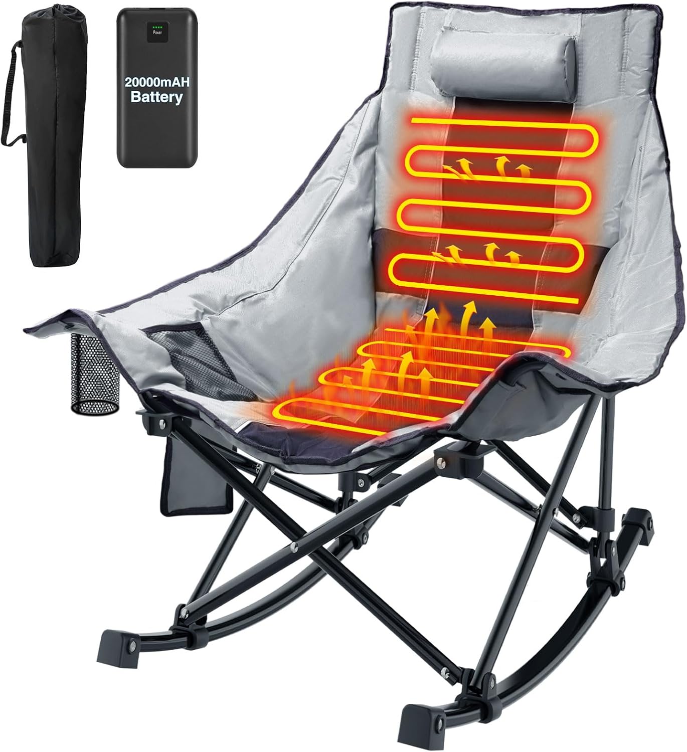 ZENPETIO Heated Outdoor Chair: Portable Comfort