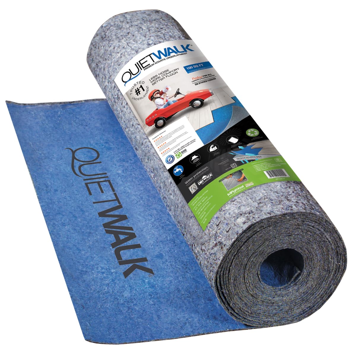 QuietWalk Underlayment for Laminate & Hardwood Floors 200 sq ft