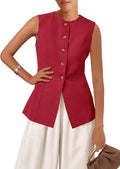 KIRUNDO Blazer Vest for Women: Trendy Summer Work Suit