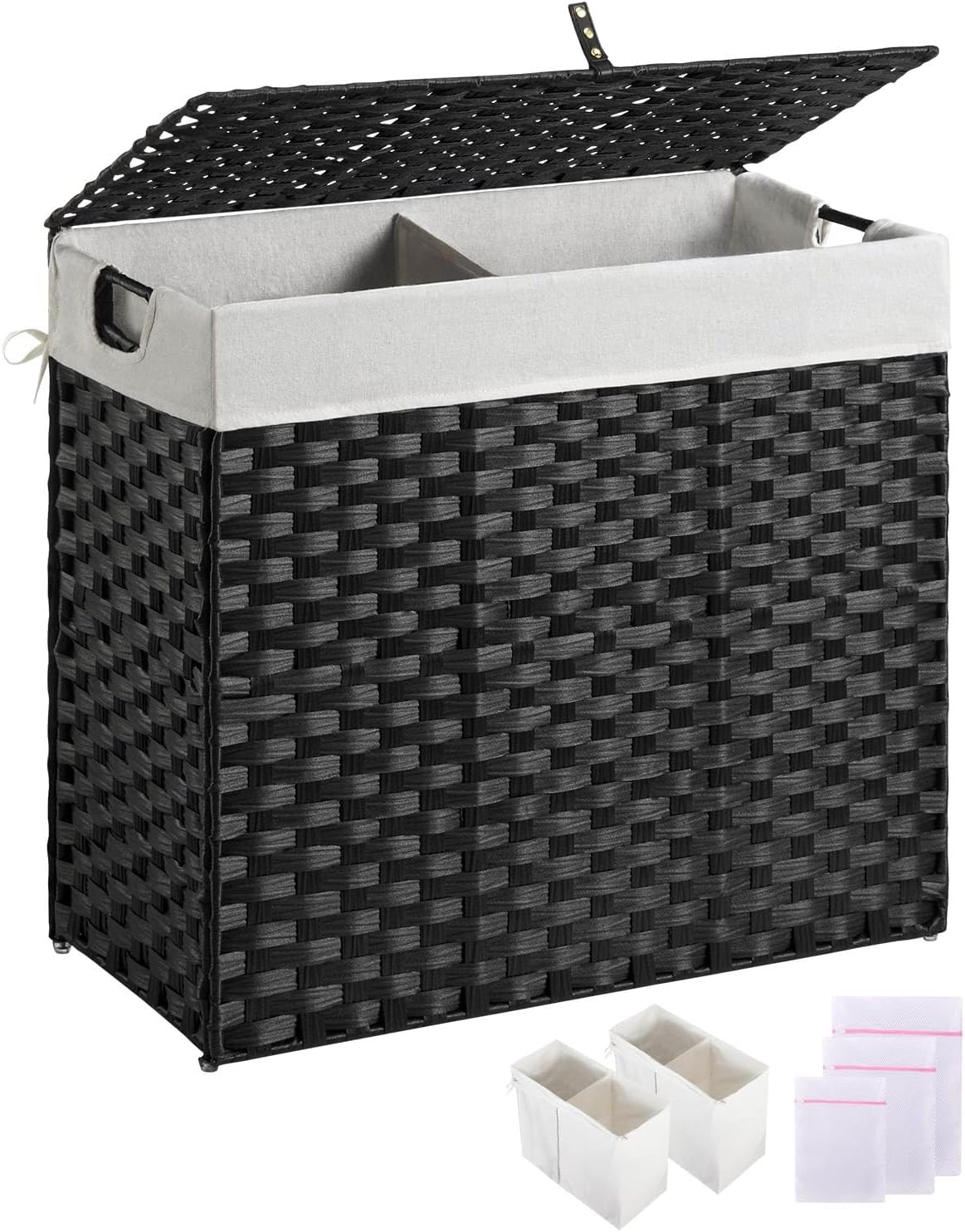 Greenstell Laundry Hamper with Lid and Removable Liner Bags