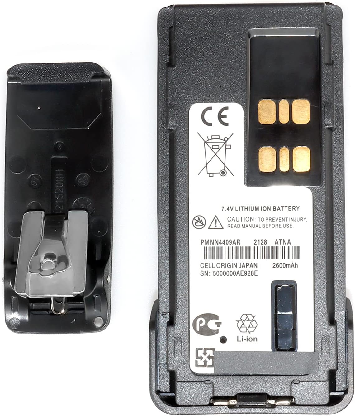 PMNN4409 Replacement Battery for Motorola XPR7550e with Clip