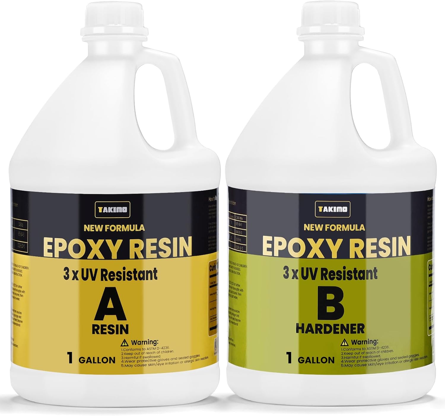 TAKIMO 2 Gallon Resin Kit for Crystal Clear Epoxy Projects