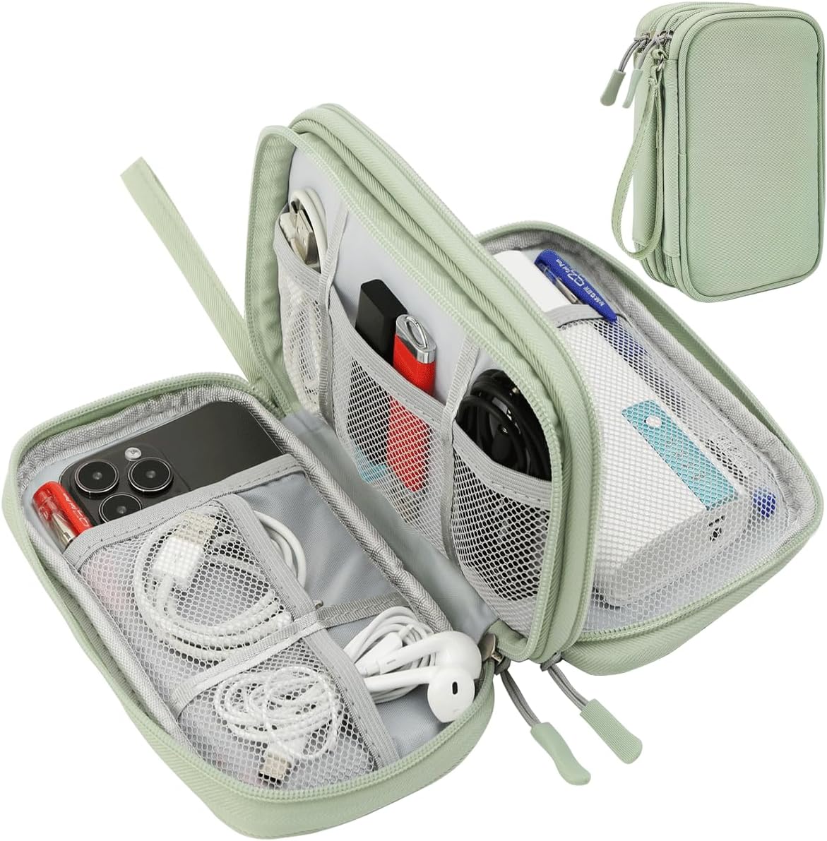 Water-Resistant Electronic Organizer for Tangle-Free Travel