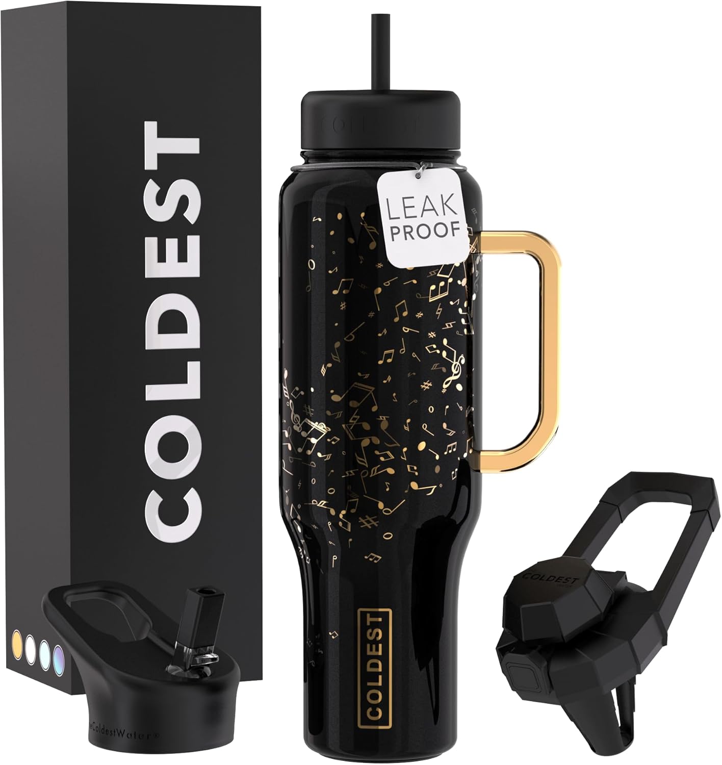 Coldest Tumbler with Handle and Straw - 100% Leak Proof Insulated