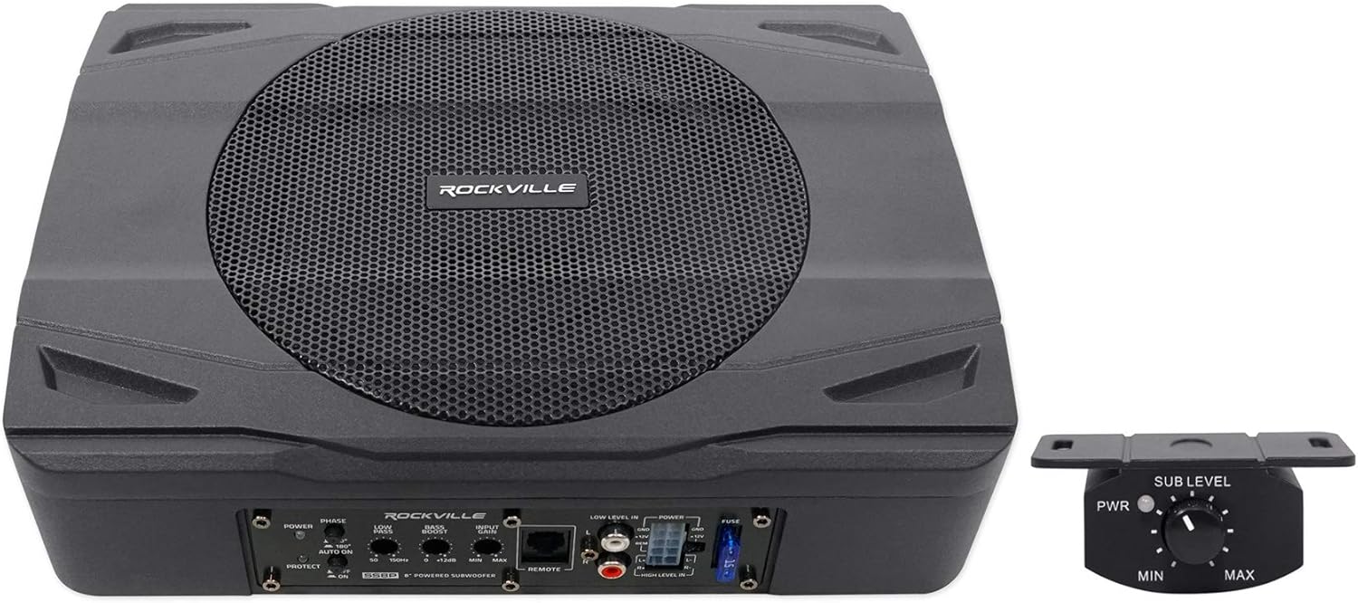Rockville SS8P 400W 8in Slim Under-Seat Active Subwoofer Review