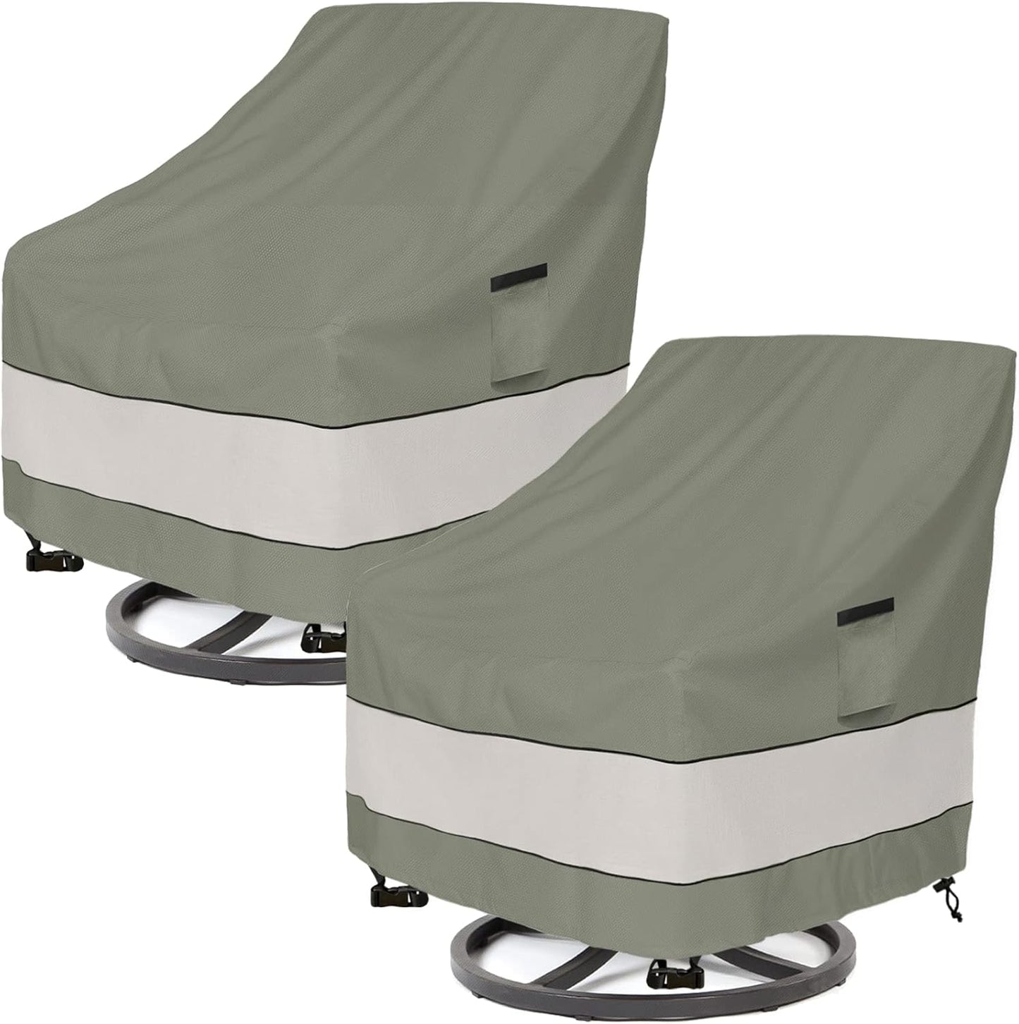 Outdoor Swivel Lounge Chair Cover 2 Pack for Ultimate Protection