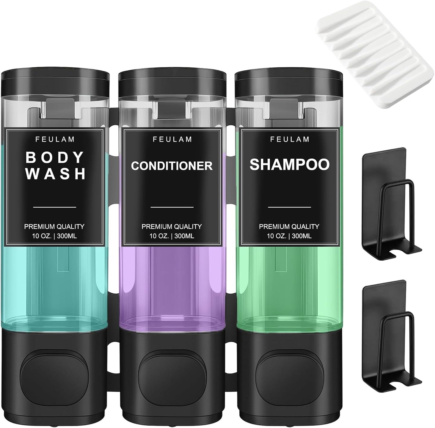 FEULAM Wall Mounted Shower Dispenser Set