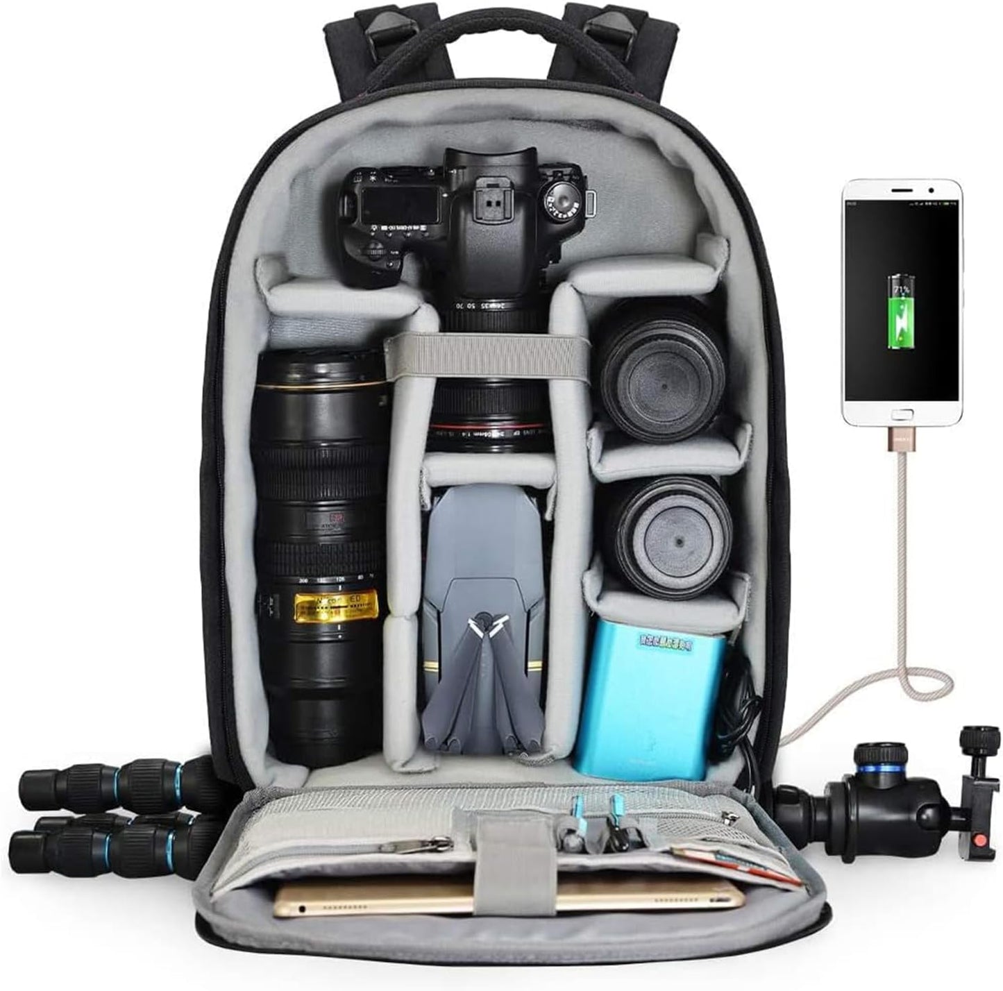 Professional Camera Backpack with USB Charging - CADeN