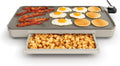 bella 12 in x 22 in Electric Griddle with Warming Tray - Feeds a Crowd