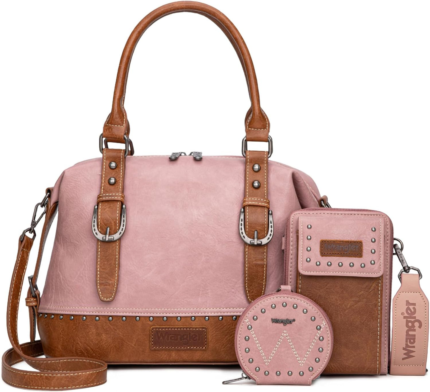 Wrangler 3Pcs Doctor Bag Set for Women with Cell Phone Purse