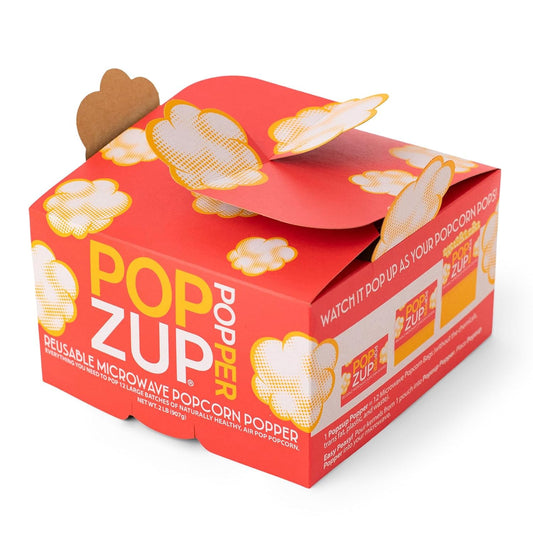 Popzup Popper: Chemical-Free Microwave Popcorn
