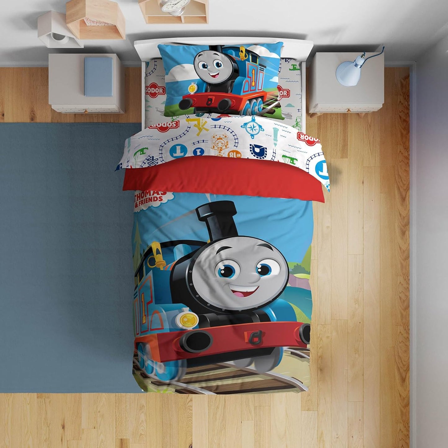 Sunny Side Up Thomas & Friends Toddler Comforter Set for Kids
