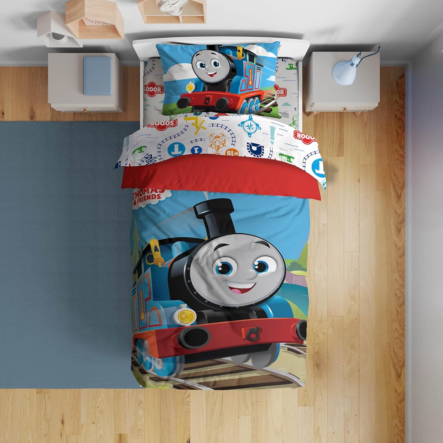 Sunny Side Up Thomas & Friends Toddler Comforter Set for Kids