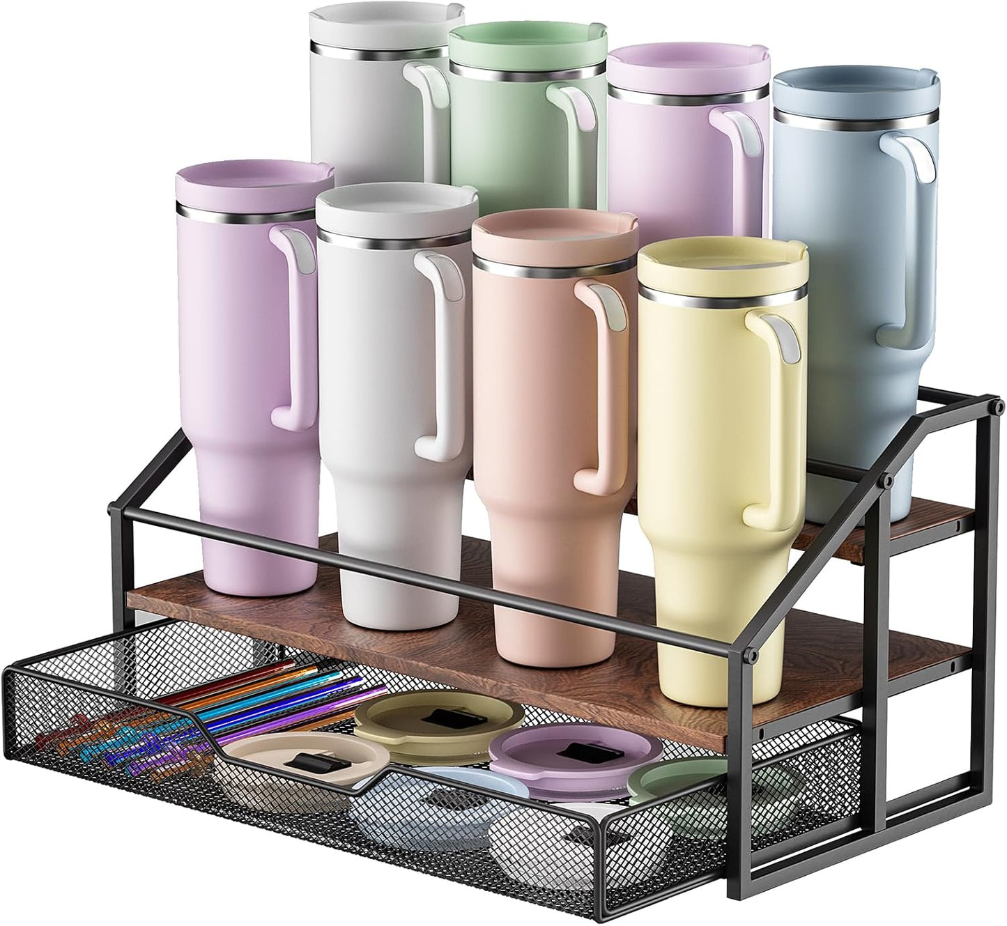 MOJOHAND Water Bottle Organizer for Stanley Tumblers and More