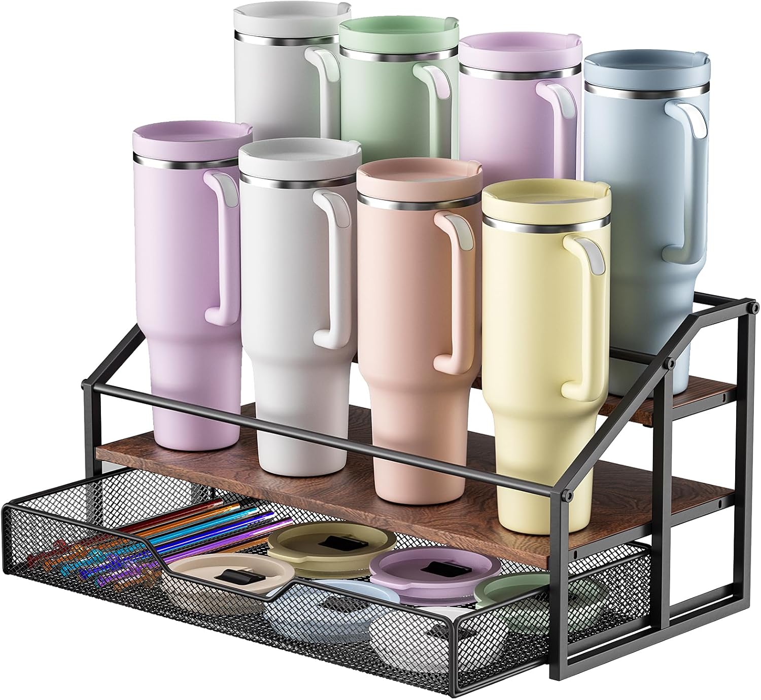 MOJOHAND Water Bottle Organizer for Stanley Tumblers and More