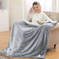Heated Blanket Electric Throw 50in x 60in - Soft Flannel Heated Throw