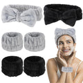 6PCS Black & Gray Spa Set for Women - Skin Care Essentials