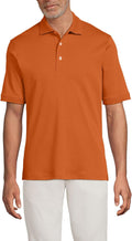 Lands' End Men's Short Sleeve Supima Cotton Polo Shirt - Soft Everyday