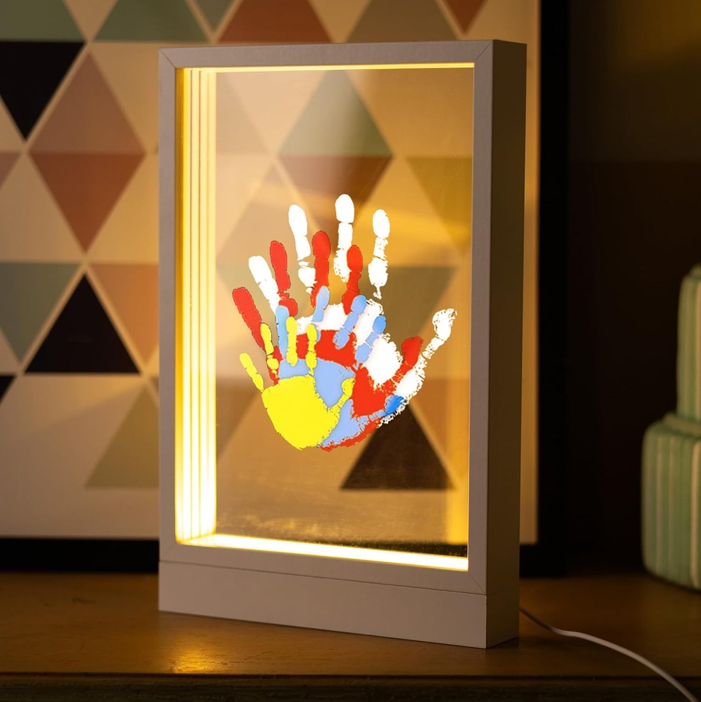 CHERRY CHEERS Family Handprint Kit with Unique LED Light Experience