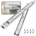 5 Pair Full Extension Ball Bearing Drawer Slides 8-24 in - Smooth 100