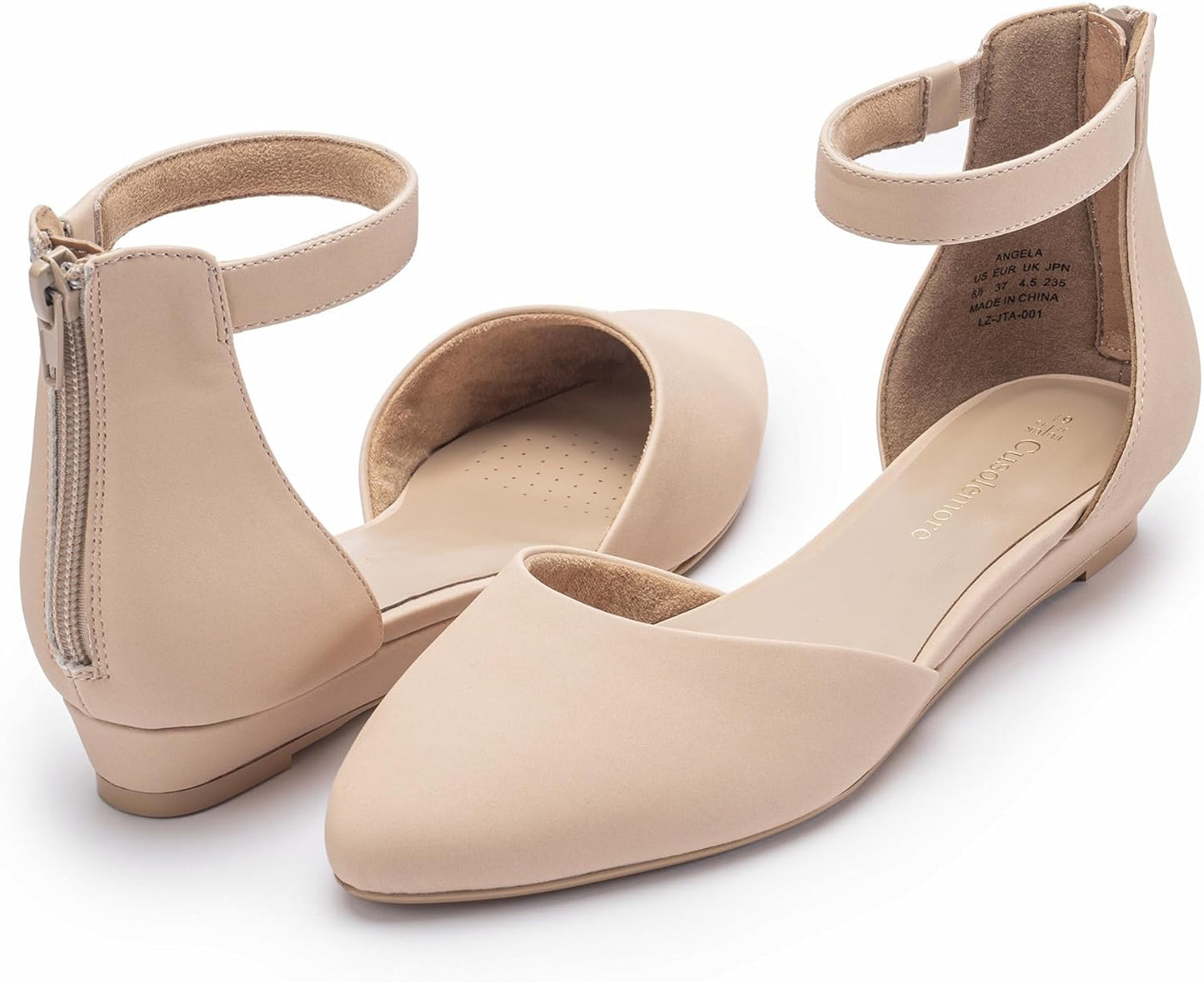Women Flat Shoes with Ankle Strap for Stylish Comfort and Fit