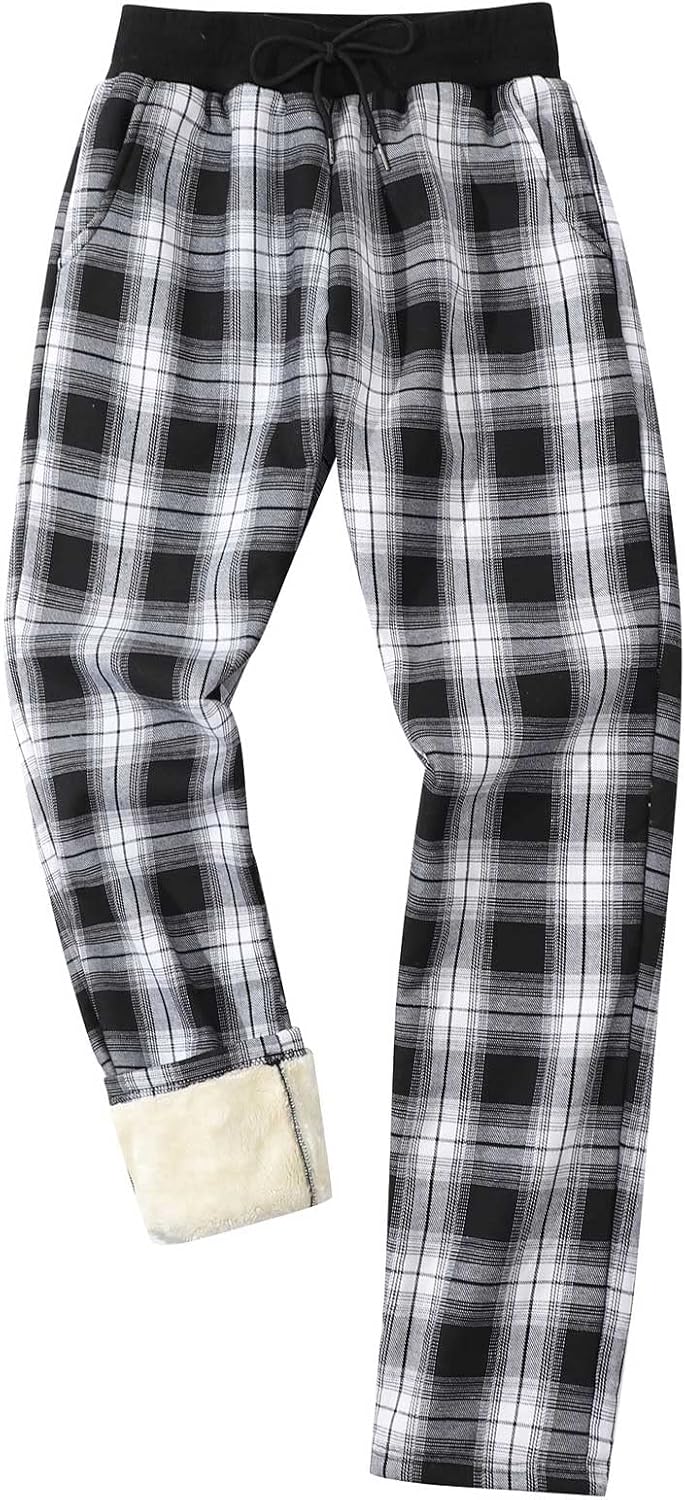 Gihuo Men's Winter Fleece Pants for Comfort and Style