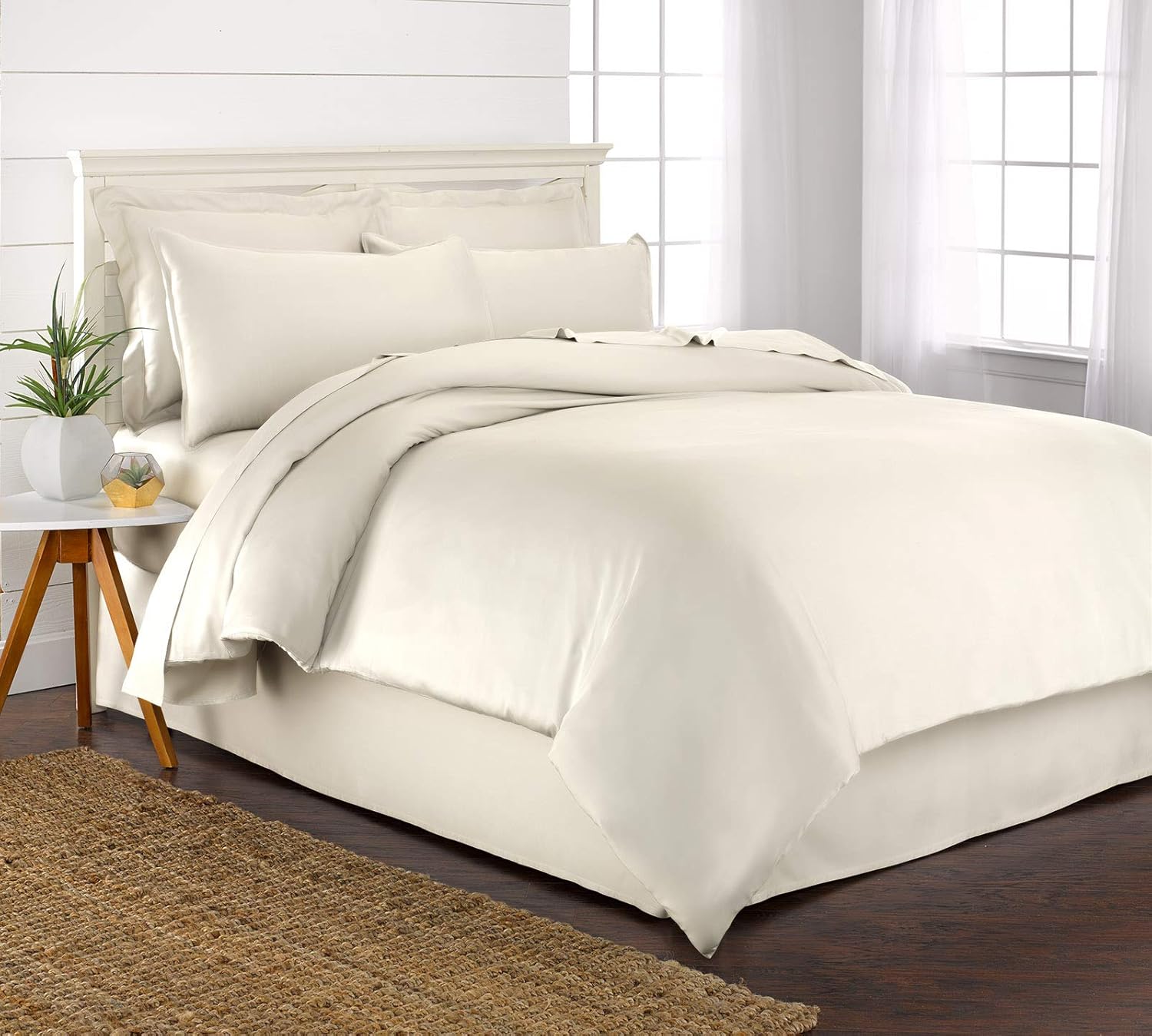Pure Bamboo Twin Duvet Cover Set for Luxurious Sleep Comfort