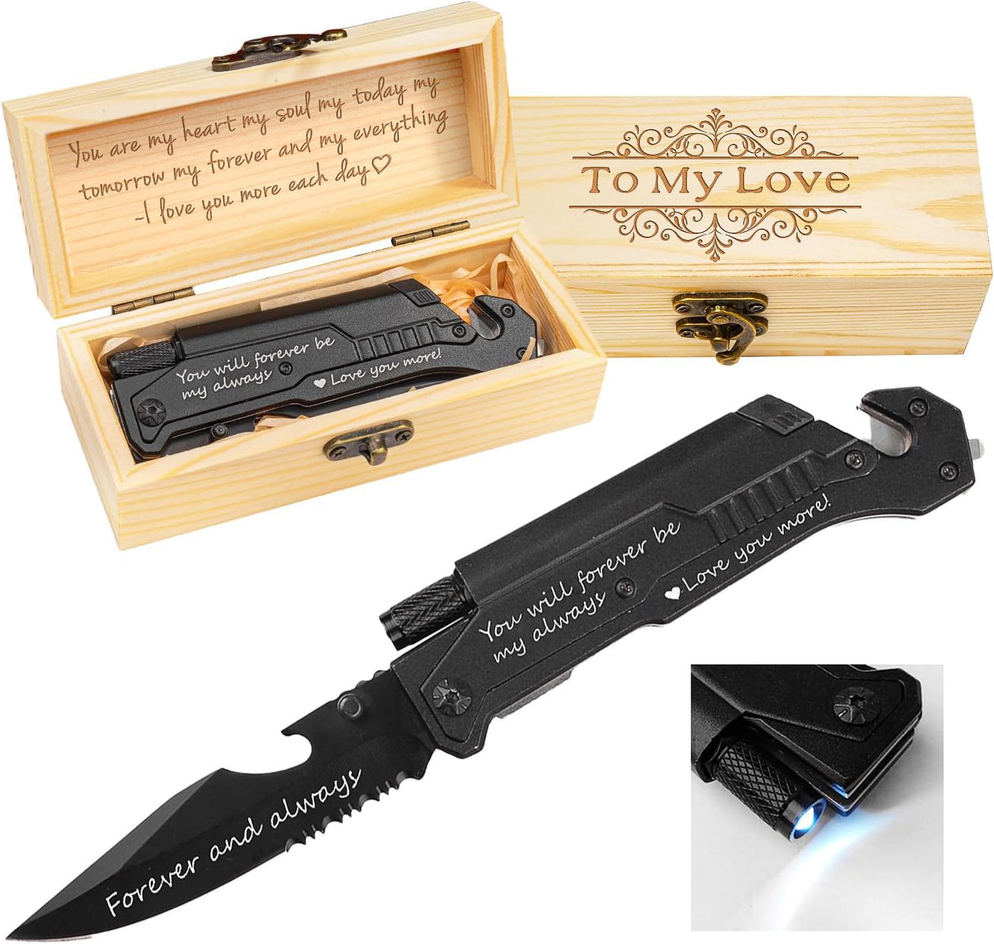 Pocket Knife with 6 Functions for Men - Perfect Gift Idea