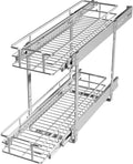 LOVMOR 2 Tier Pull-Out Cabinet Organizer - Smooth Sliding Storage