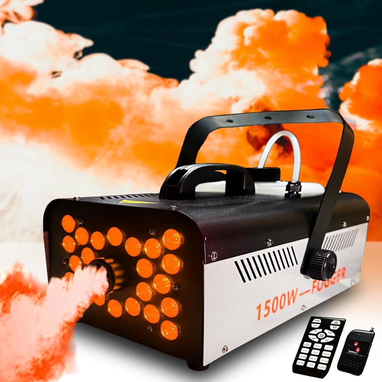 1500W Fog Machine with LED Lights for Halloween Parties and Events