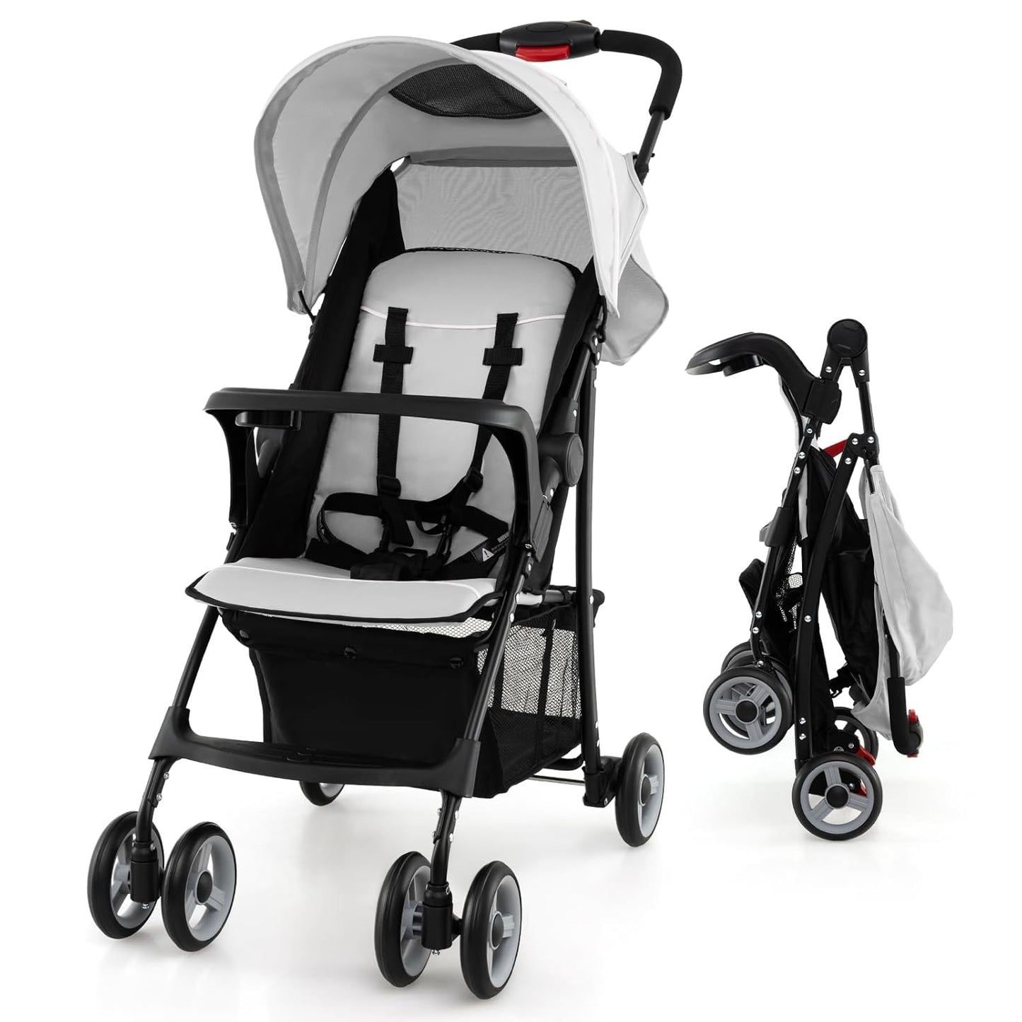 Baby Joy Lightweight Stroller for Travel with Adjustable Features