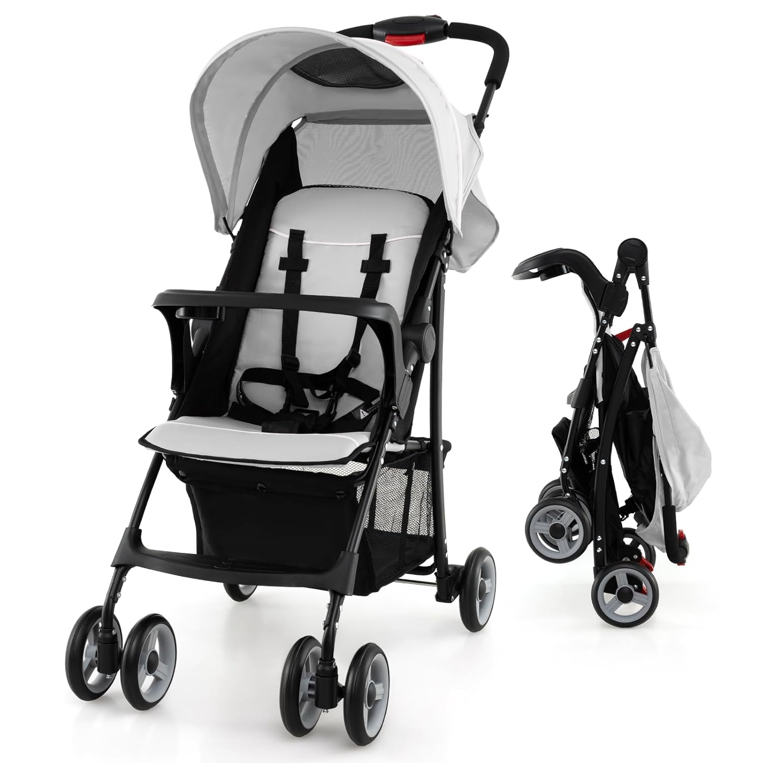 Baby Joy Lightweight Stroller for Travel with Adjustable Features