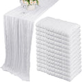 13ft Cheesecloth Table Runner 35x157 in 12 Pack - Boho Rustic Decor