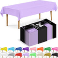 DecorRack 24 Pack Rectangular Tablecloths 54 x 108 in - Light Purple