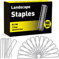Landscape Staples 6 in 500 Pack - Heavy Duty Garden U Stakes