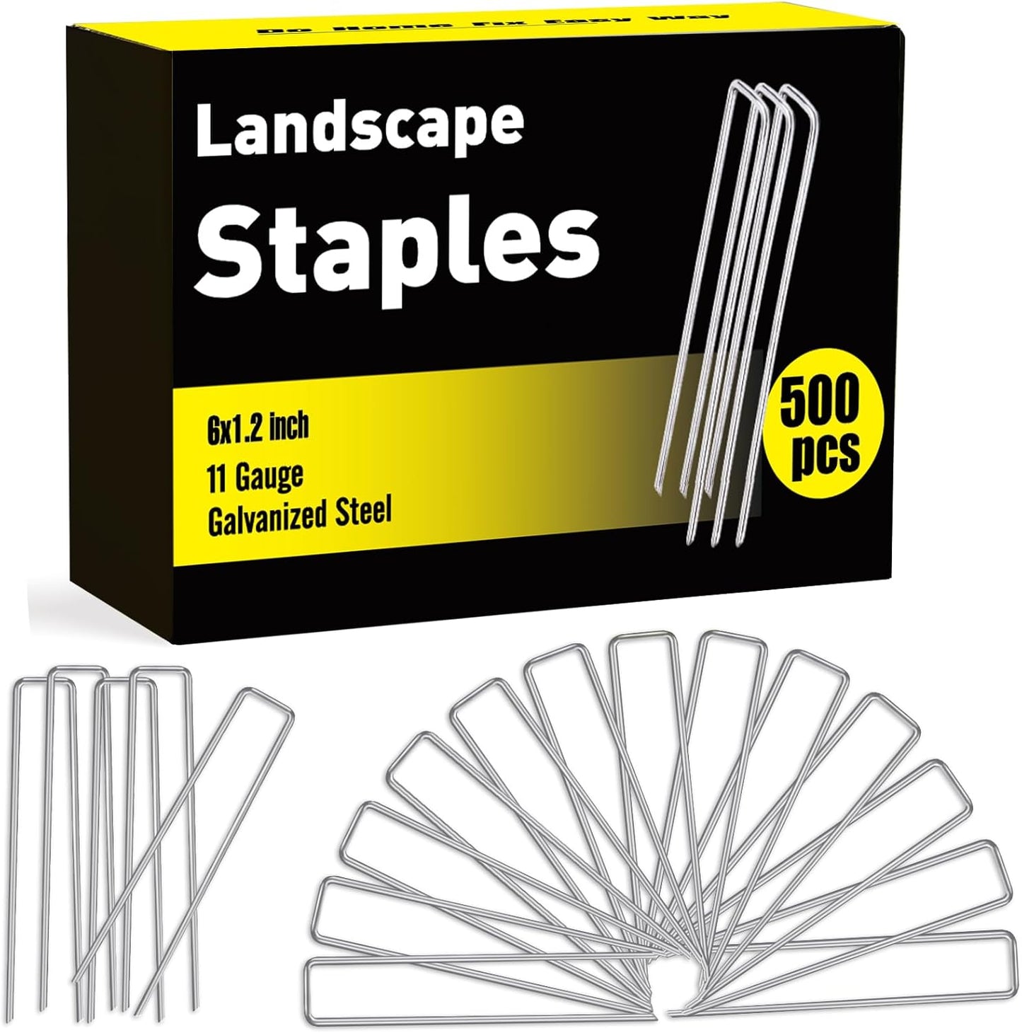 6 Inch Landscape Staples for Gardening and Outdoor Use