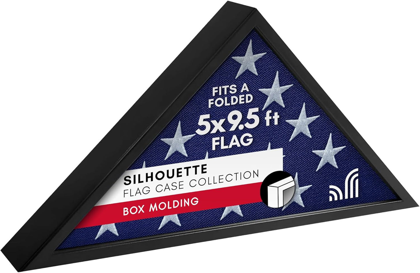 Americanflat Large Flag Display Case for 5x9.5ft Burial Flags
