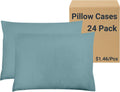 ZPECC Pillow Cases Bulk 24 Pack King Pillowcases - Soft Brushed