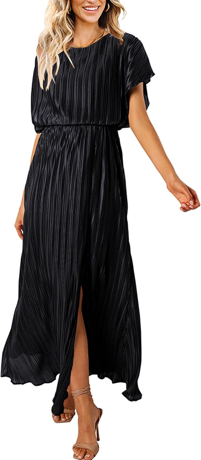 ECOWISH Summer Maxi Dress for Women - Elegant Wedding Guest Attire