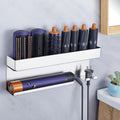 Hair Dryer Holder Wall Mounted Curling Iron Organizer - Space Saving