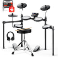 Donner Electric Drum Set DED-70 for Beginners - Quiet Mesh 7-Piece