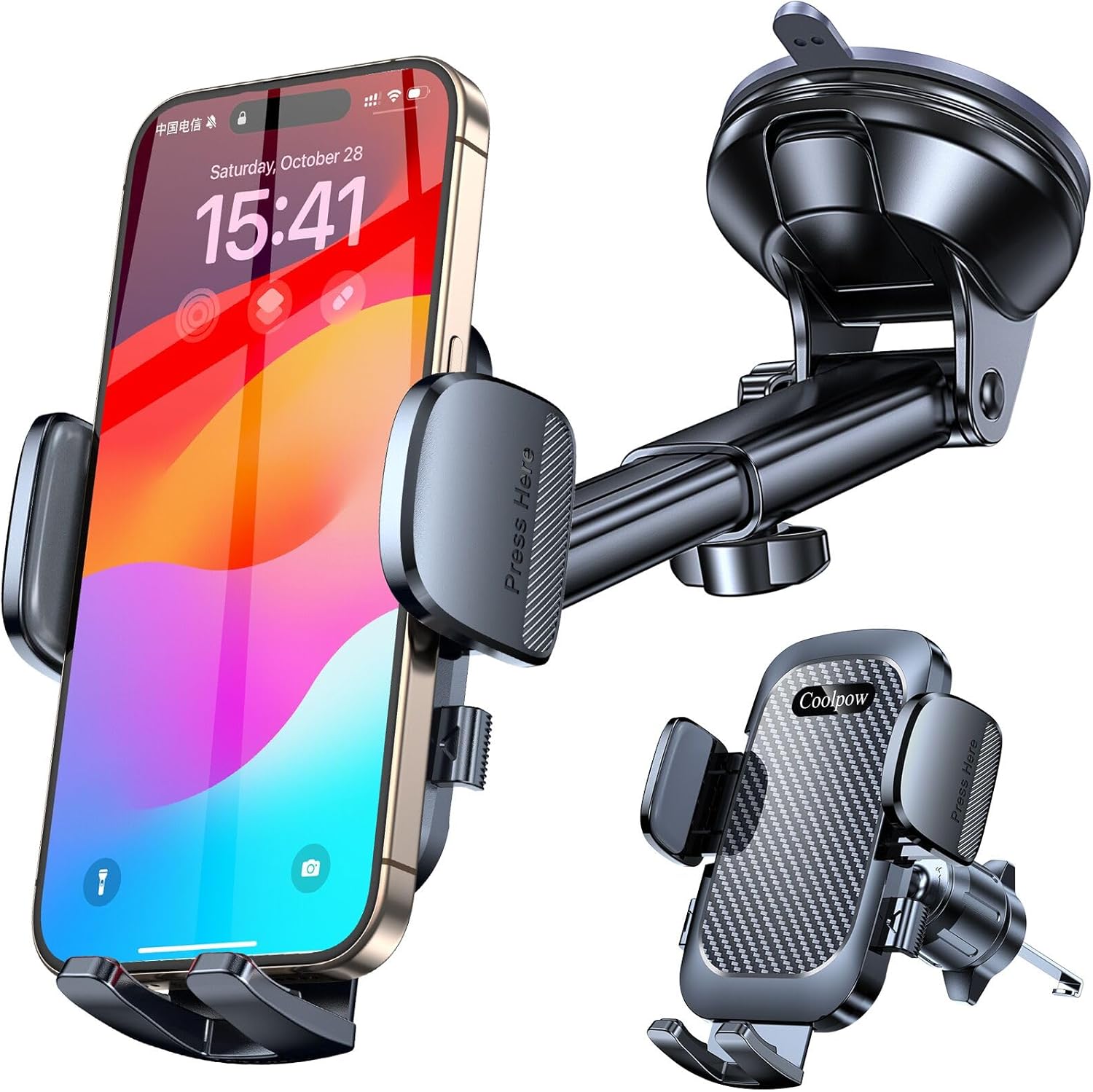 3-in-1 Car Phone Mount - Secure Anywhere!