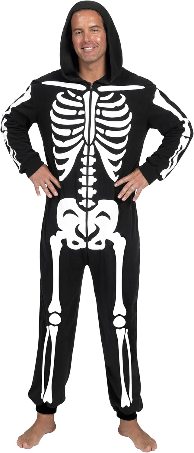 Spooktacular Creations Halloween Adult Skeleton Costume Pajama Set