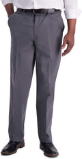 Men's Iron Free Premium Khaki Classic Fit Pants - Expandable Waist