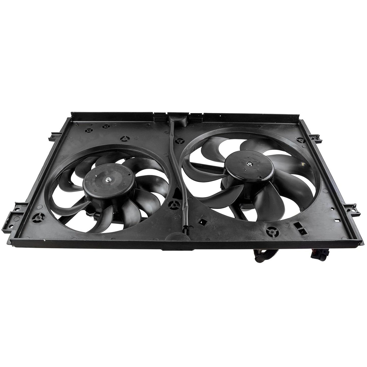 TRQ Radiator Dual Cooling Fan Assembly for Audi and VW Models
