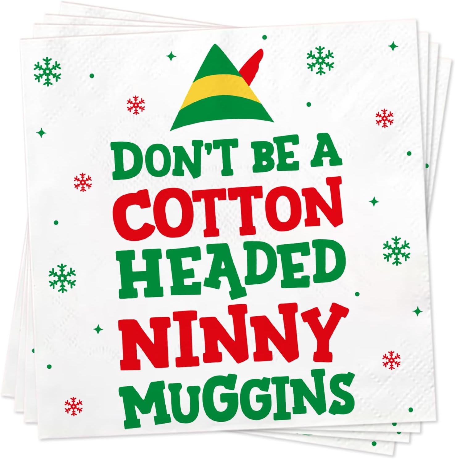 Festive 3-Ply Christmas Napkins - 50 Pack