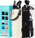 40oz Insulated Water Bottle with Straw - Perfect for Adventures