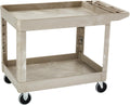 Rubbermaid Commercial Heavy Duty 2-Shelf Utility Cart - Durable